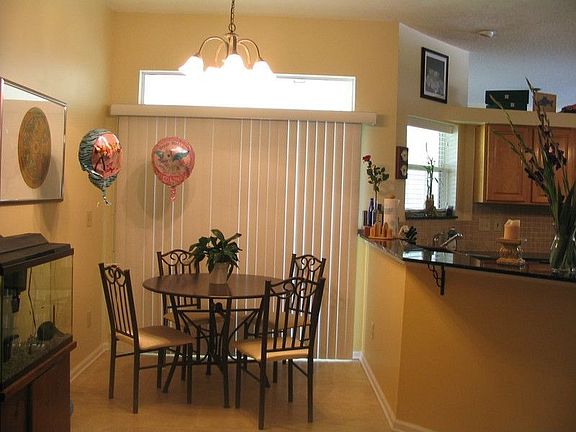 eating nook next to kitchen