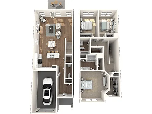 Floor plan Townhome - Fisher