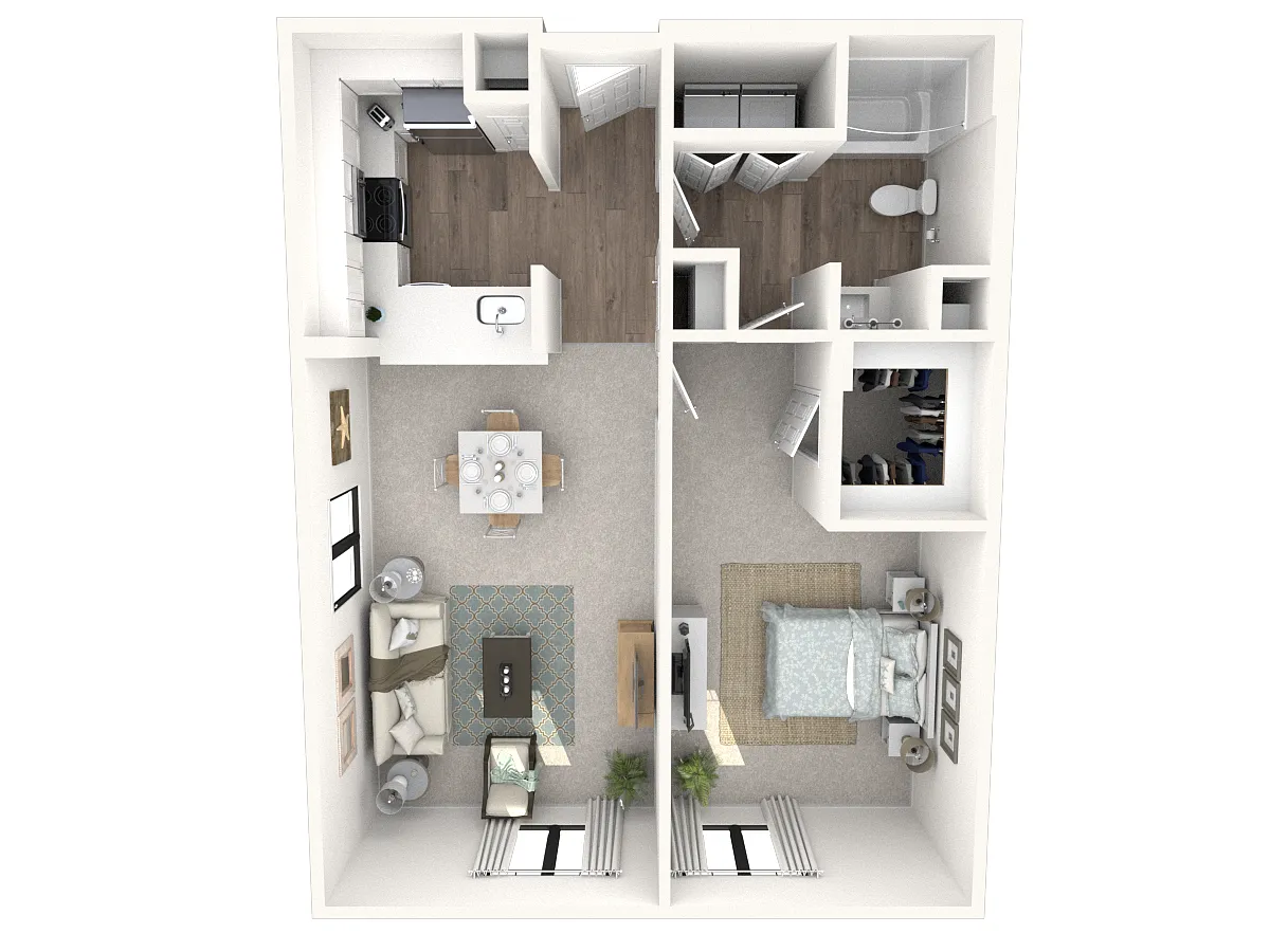 Floor plan 1X1 A3