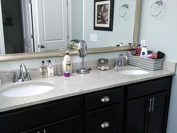 Master bath with double sinks