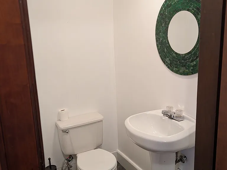 Powder room on first floor