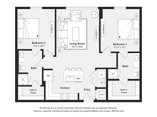 Floor plan B13
