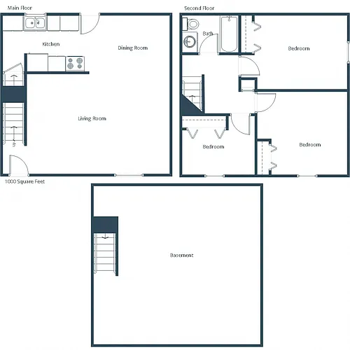Floor plan Three Bedroom 31A