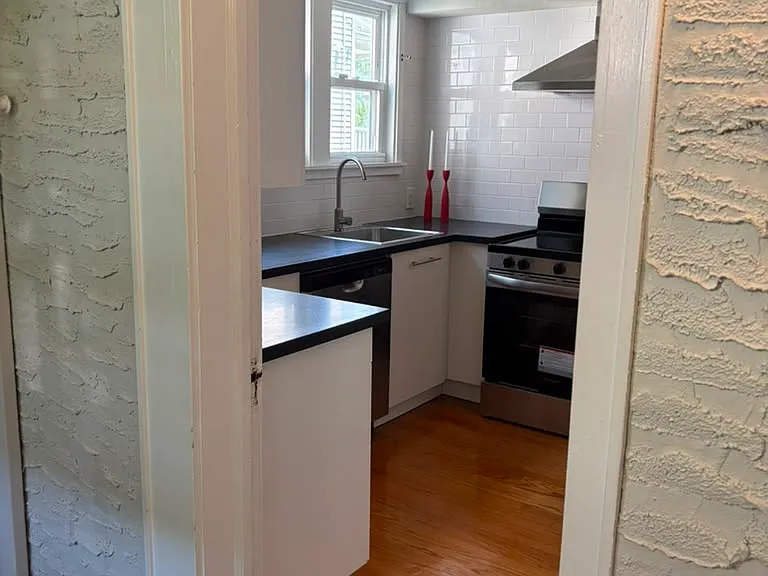 Kitchen view from the entrance / mud room