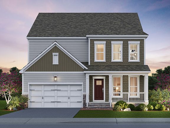 Continental Exterior Rendering - Elevation 4 at Potomac Shores