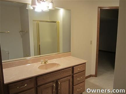 Full bathroom in basement.