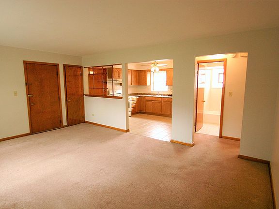 View of Living Room, Kitchen and bathroom