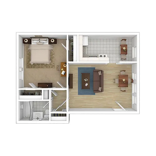 Floor plan 1 Bedroom