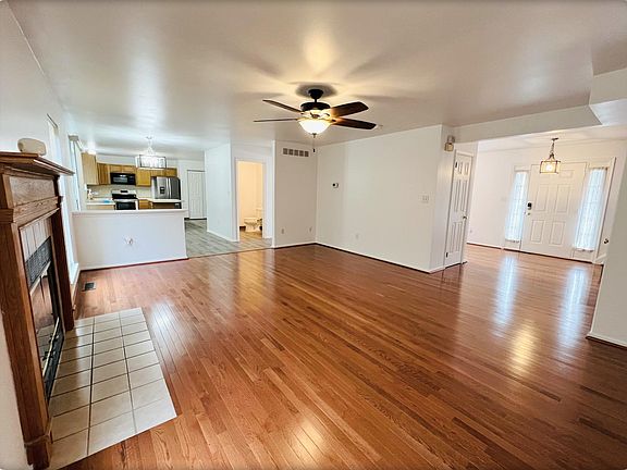 Living Room, front door, Kitchen