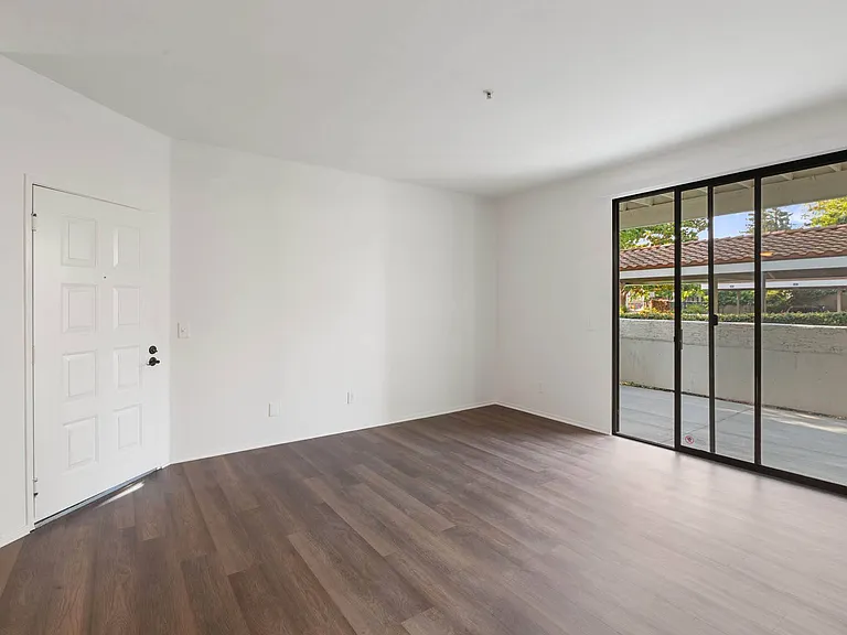 Bright, versatile living space with direct access to your private patio