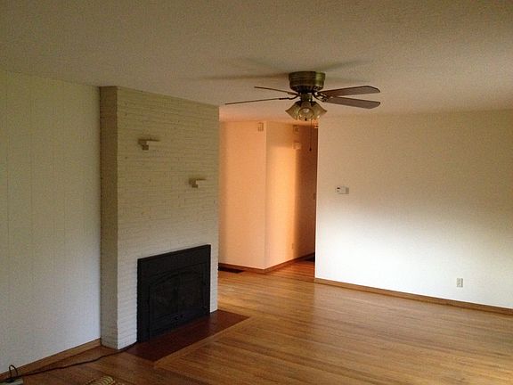 Living with fireplace