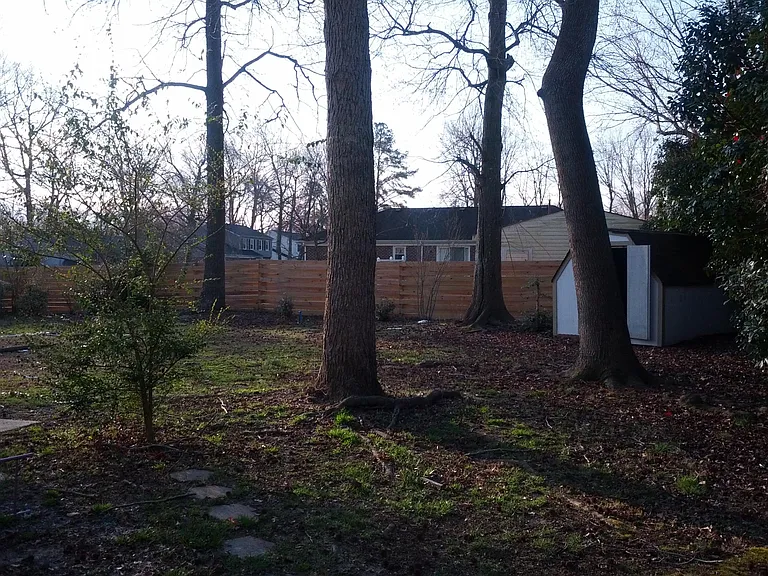 large backyard