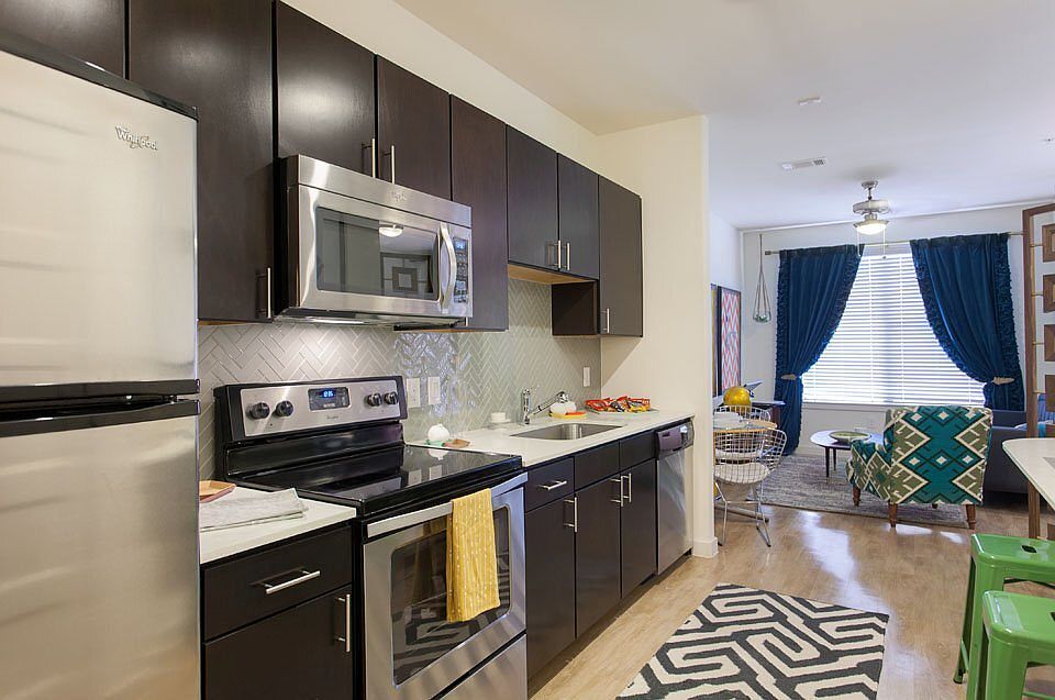 Kitchen and Living Spaces