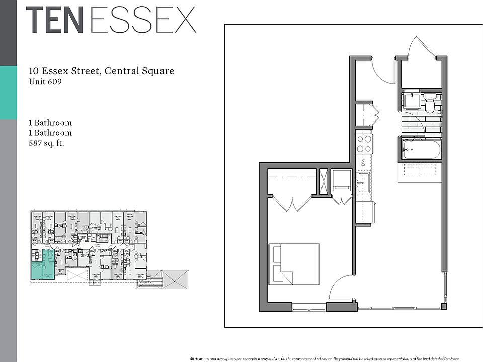 1st image of 10 Essex St #609