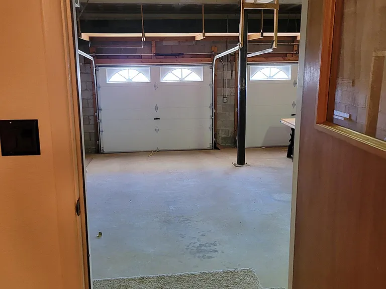 entrance looking into the garage