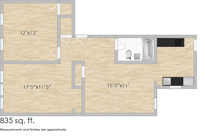 Floor plan 10 Van Buren