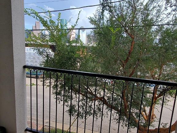 Beautiful downtown views from 2nd floor balcony