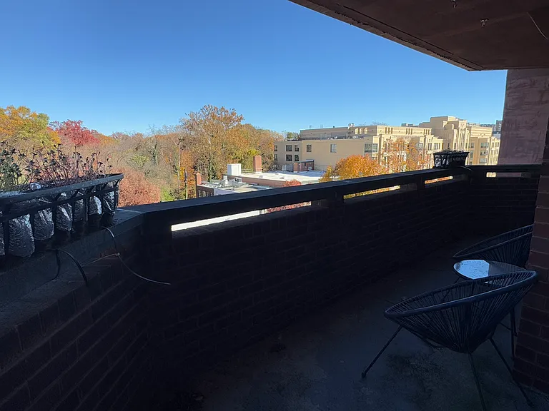 Balcony from entrance from common space