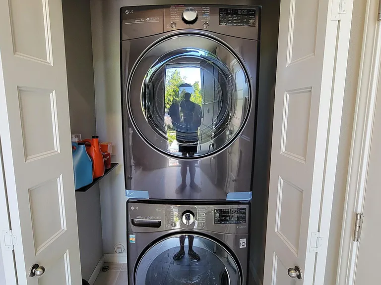Large load size smart Washer and Dryer.