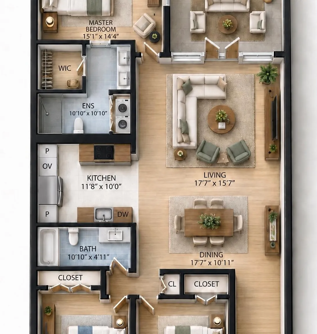3 bed, 1515 sqft, $3,700 — Photo 3