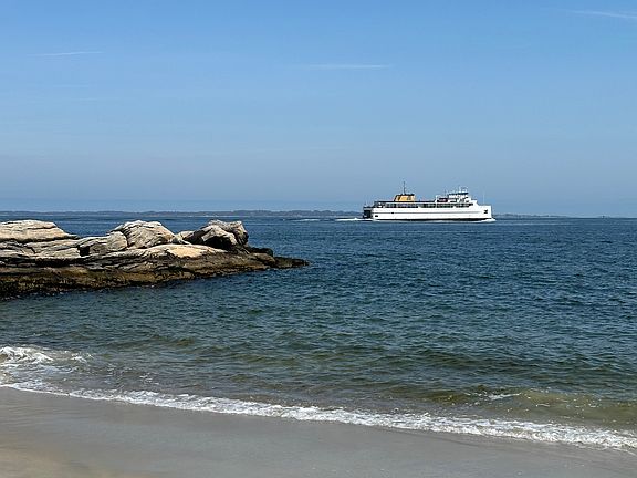 View from private beach
