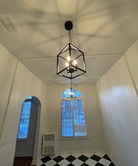 102 dining room with French window and large eat-in space