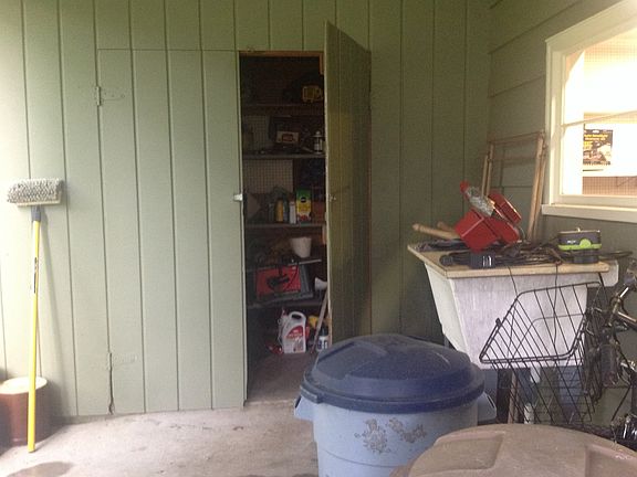 Carport with storage area