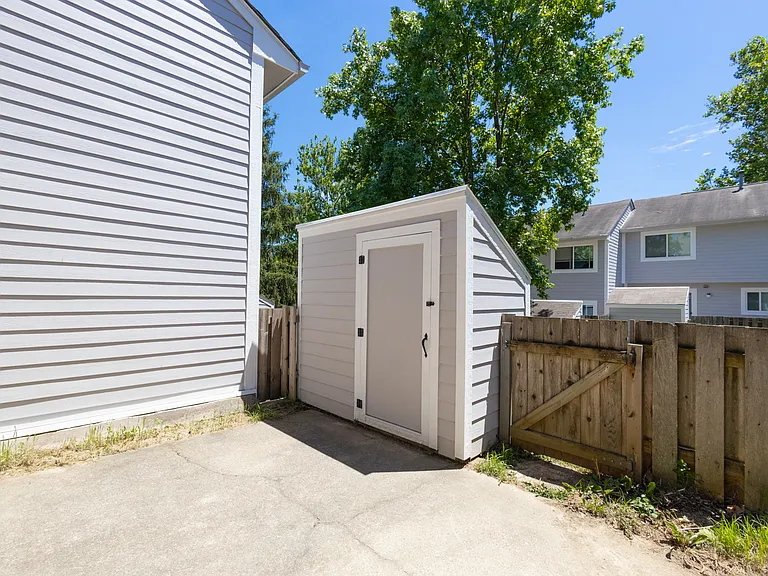 Patio in the Three Bedroom Townhome at Woodbridge Bloomington