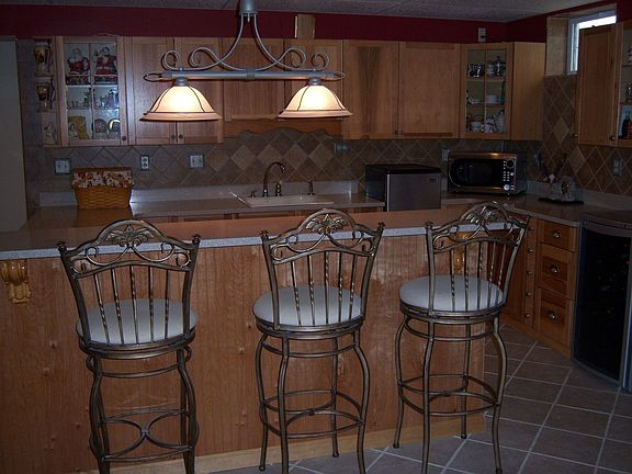 Lower level kitchen area