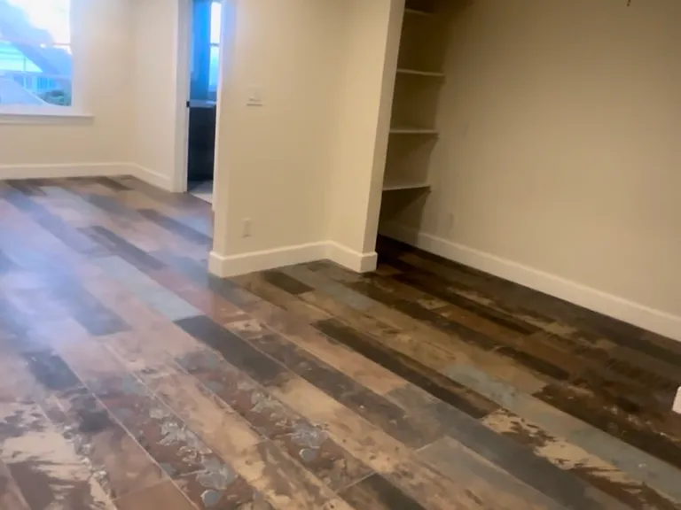 Recessed lighting in unit.