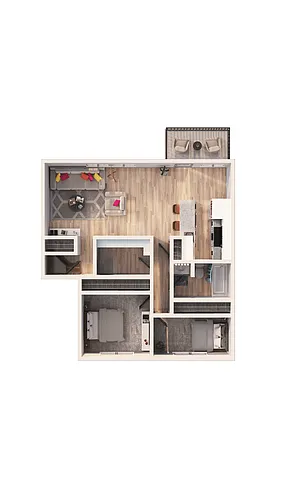 Floor plan B1A - Zonder