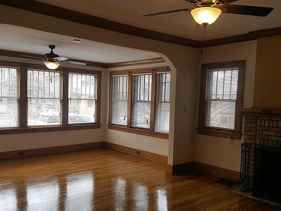 Front sunroom, open floor plan continues to living room