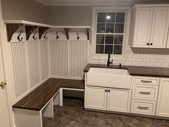 Carport entry into mudroom