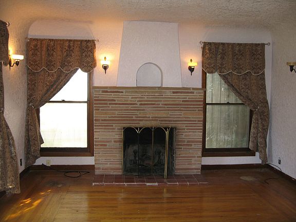 real wood burning fireplace