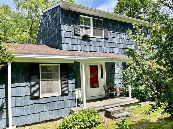 Front of house in summer