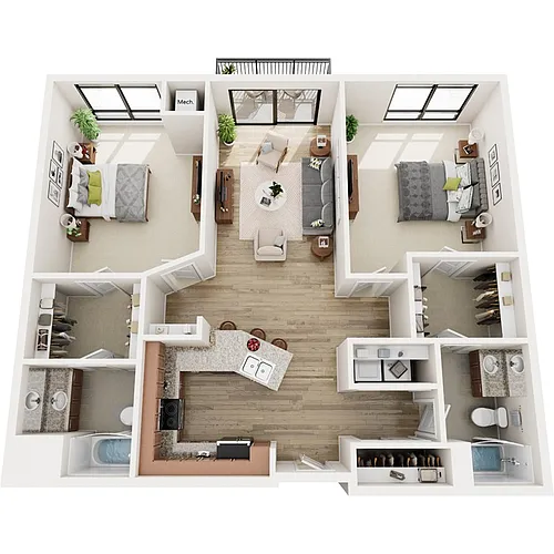 Floor plan B6