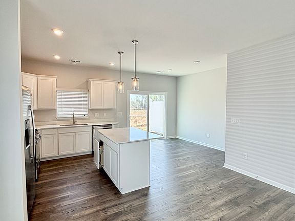 Open concept floor plan