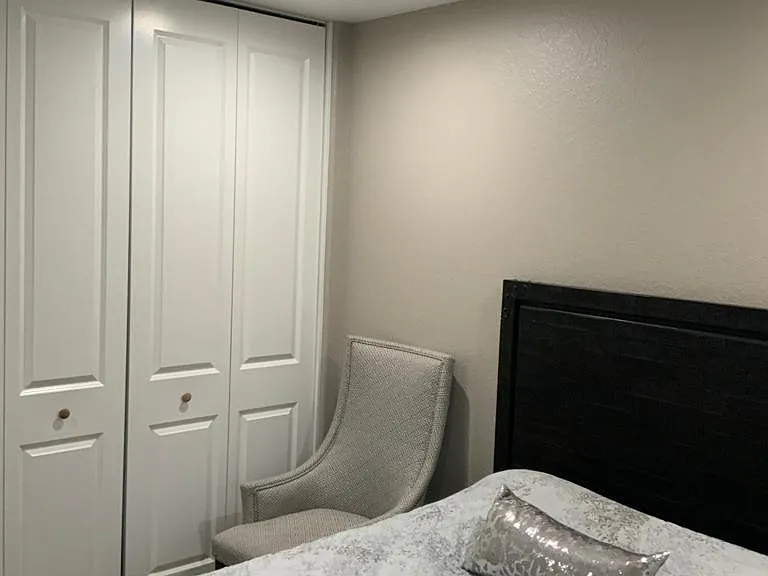 Bedroom #2: With a Bifold closet.