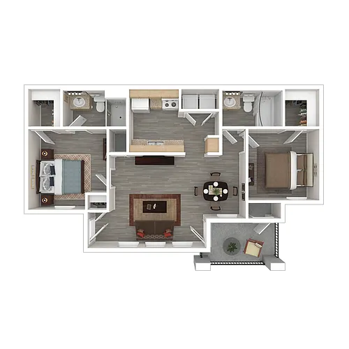 Floor plan 2X2-50