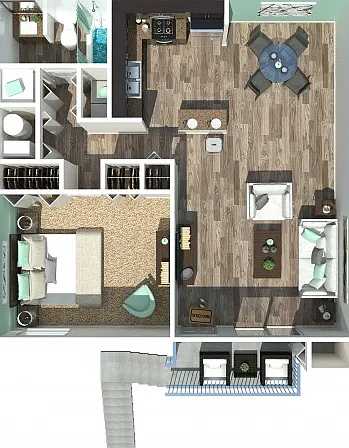 One Bedroom One Bath Garden 850 Sq Ft One Bedroom One Bath Garden 850 Sq Ft