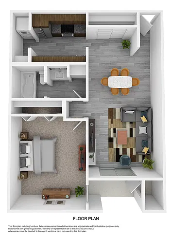 Floor plan Remodeled 1B1B