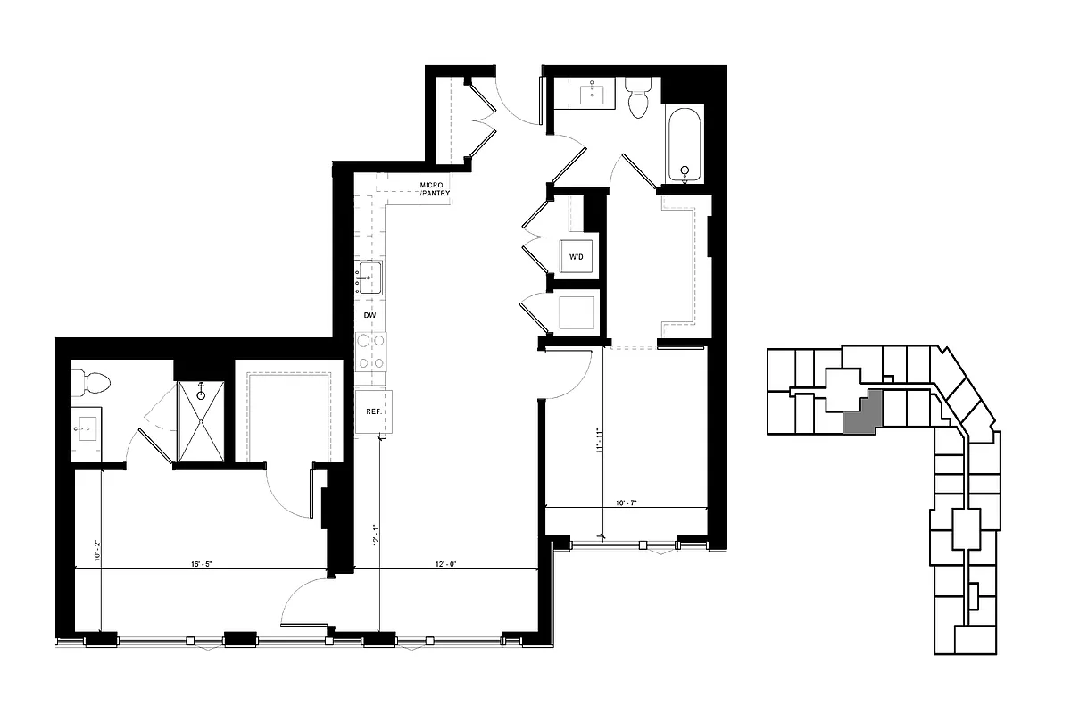 Floor plan C5 2 Bedroom