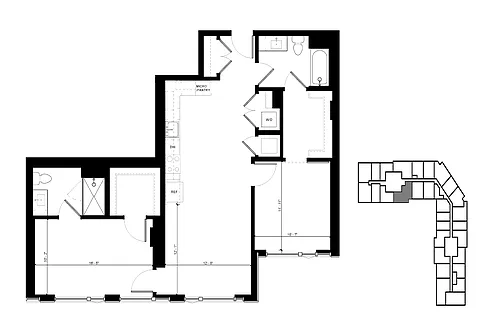 Floor plan C5 2 Bedroom