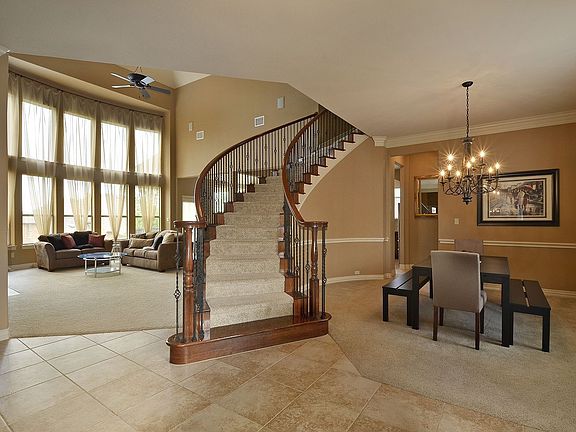 wrought iron winding staircase