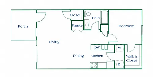 Floor plan One Bedroom