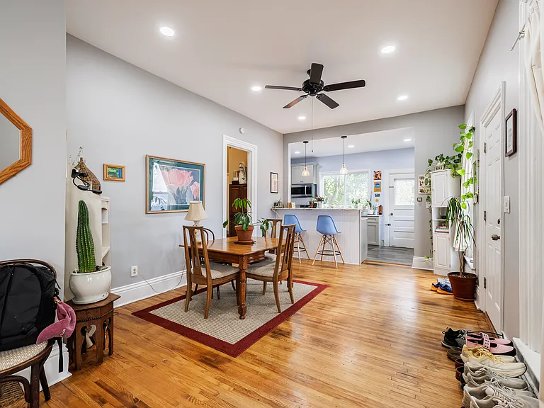 Dining area and hardwoods throughout