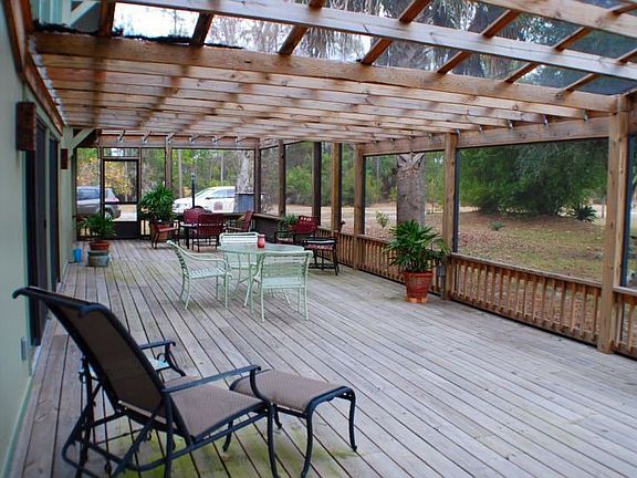 Spacious wrap around porch