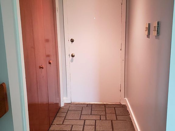 second level entrance, hall closet