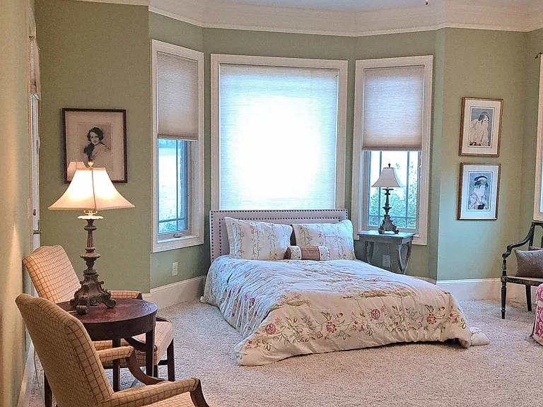 Master bedroom with queen bed