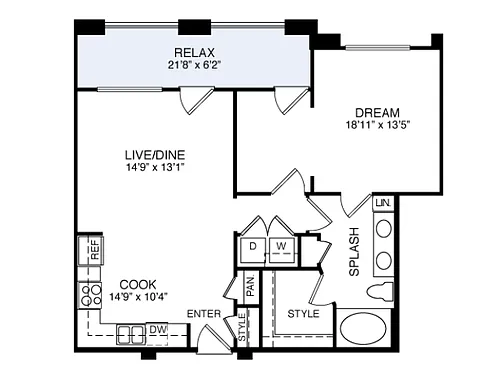 Floor plan 2A3 1-1